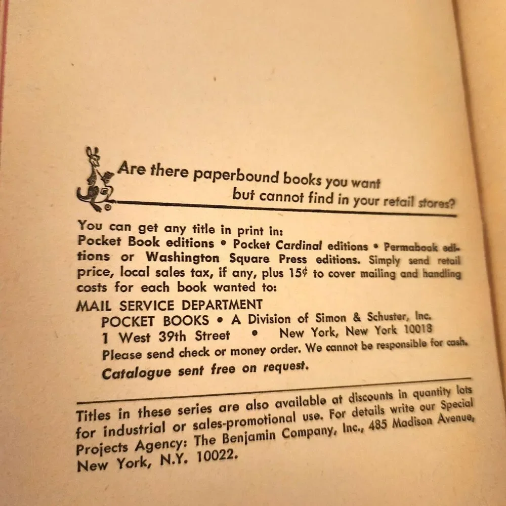 VINTAGE Mind Drugs Pocket Book Edition By Margaret O. Hyde Paperback Book